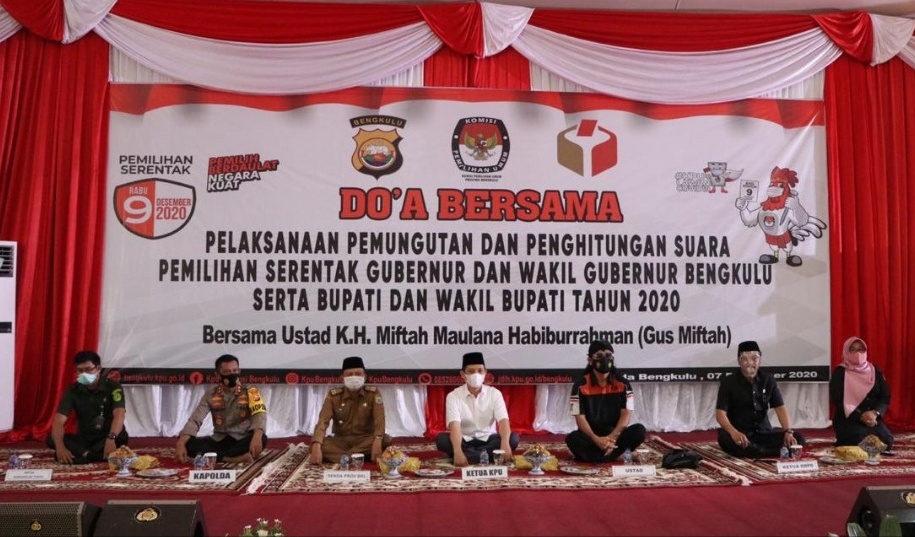 Jelang Pilkada, Polda-KPU Bengkulu Gelar Doa Bersama