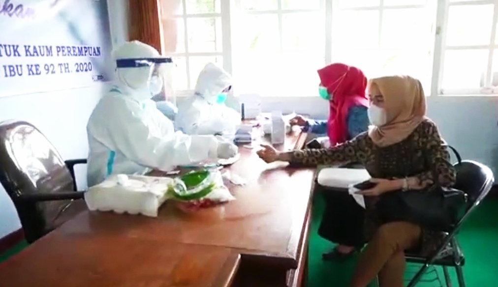 TP PKK Bengkulu Gelar Rapid Test Gratis bagi Perempuan