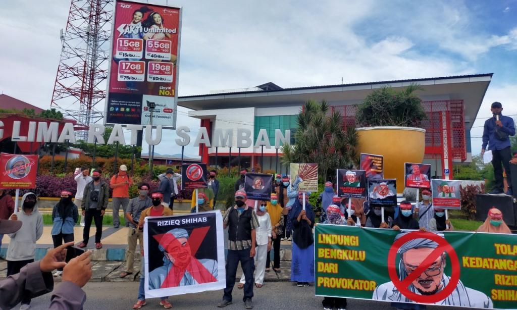 Aksi Demo di Bengkulu Sebut Rizieq Shihab Provokator