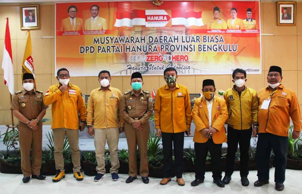 Plh Gubernur Bengkulu Harap Hanura Bawa Kesejahteraan Bagi Masyarakat