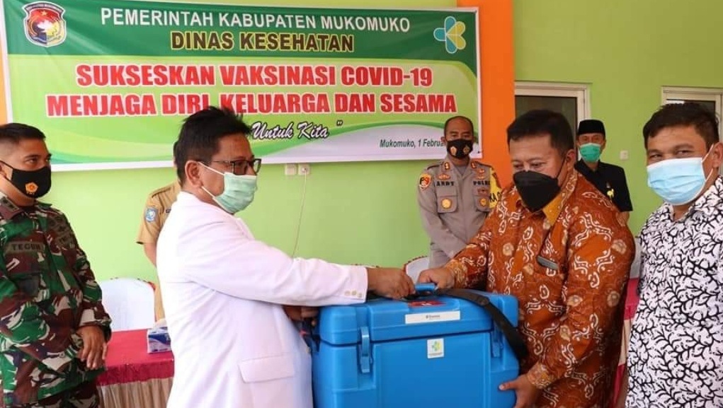 Pemkab Mukomuko Launching Vaksinasi Covid-19 Tahap Pertama