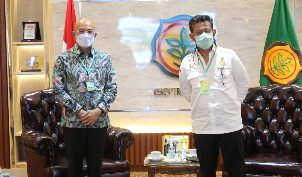 Kunjungi Kementan, Bupati Gusnan Sampaikan Program Sektor Pertanian