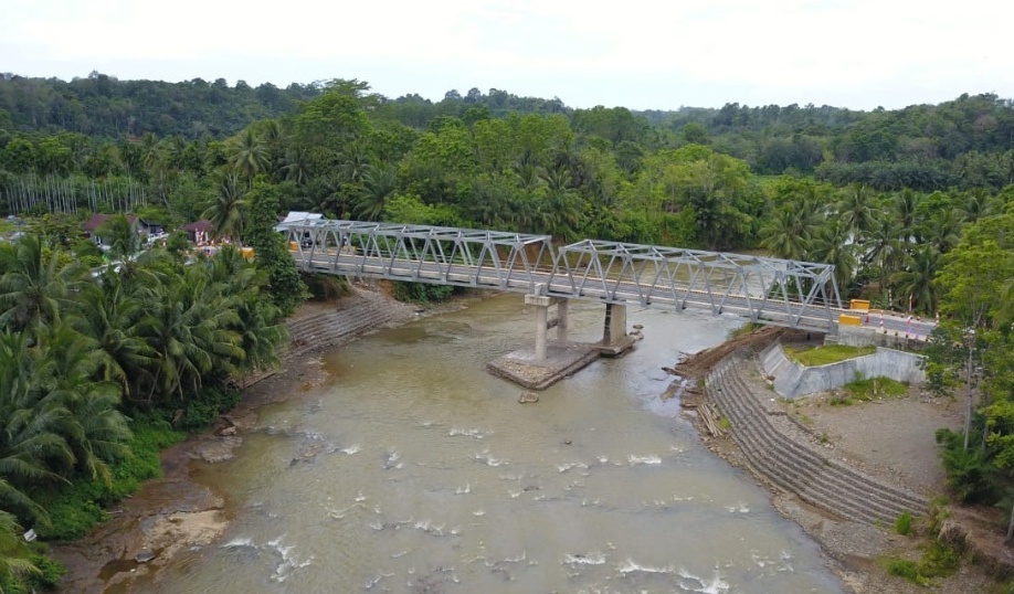Jembatan Tanjung Agung Palik Kini Bisa Dinikmati Masyarakat