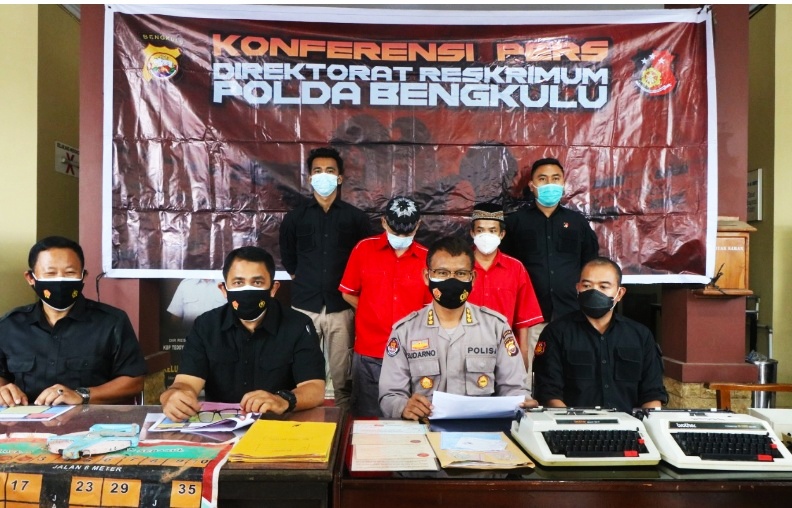 Polda Bengkulu Tangkap Empat Mafia Tanah