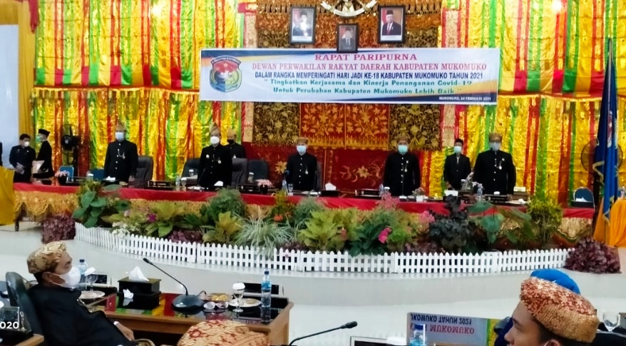 DPRD Mukomuko Gelar Paripurna Hari Jadi ke-18 Kabupaten Mukomuko