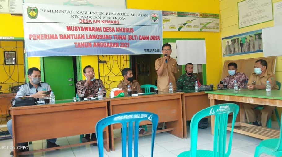 Pemdes Air Kemang Tetapkan 75 KK Penerima BLT DD Tahun 2021