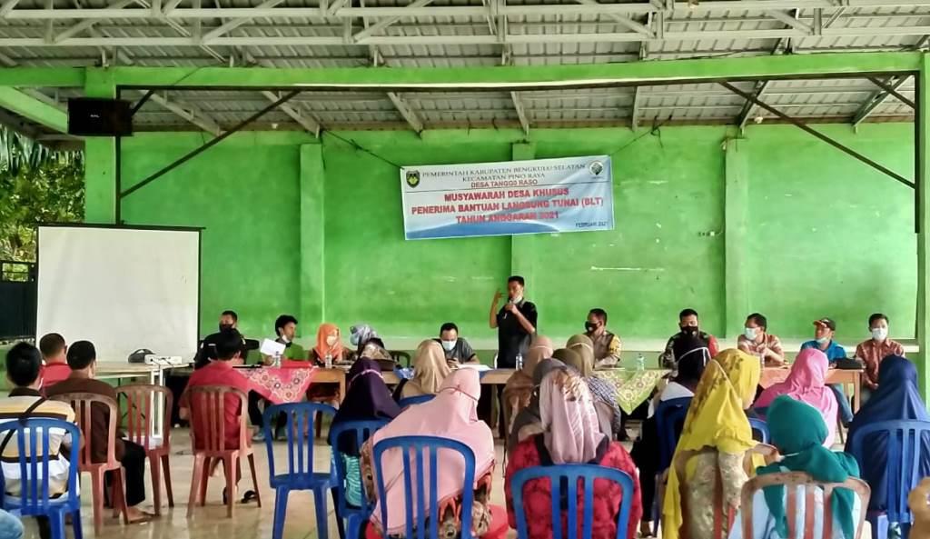 Musdes Khusus Desa Tanggo Raso Bahas Calon Penerima BLT-DD Tahun 2021
