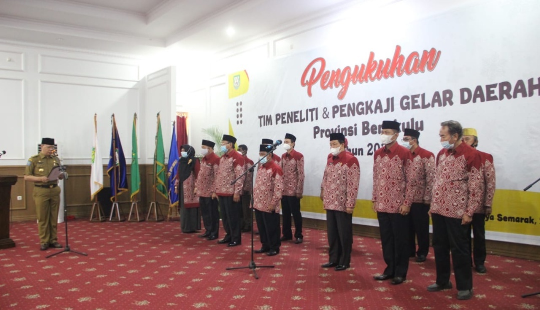 Tim P2GD Bentukan Gubernur Bengkulu Resmi Dikukuhkan