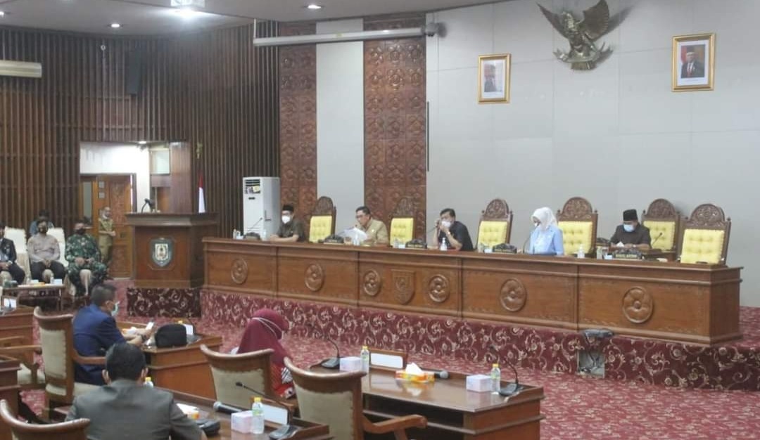 Rapat Paripurna DPRD Provinsi Bengkulu Laporan Hasil Reses Tahun Sidang 2021