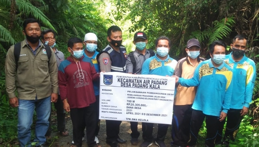 Pemdes Padang Kala Laksanakan Titik Nol Pekerjaan DD 2021 Tahap Awal