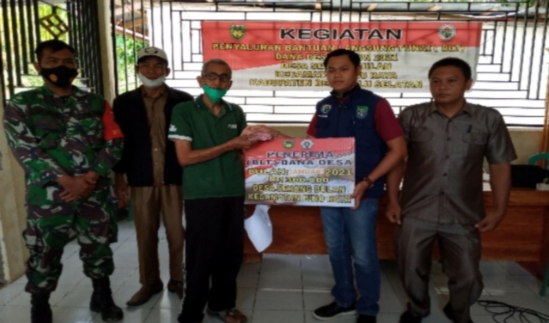 Desa Serang Bulan Salurkan BLT Dana Desa Tahap I Tahun 2021