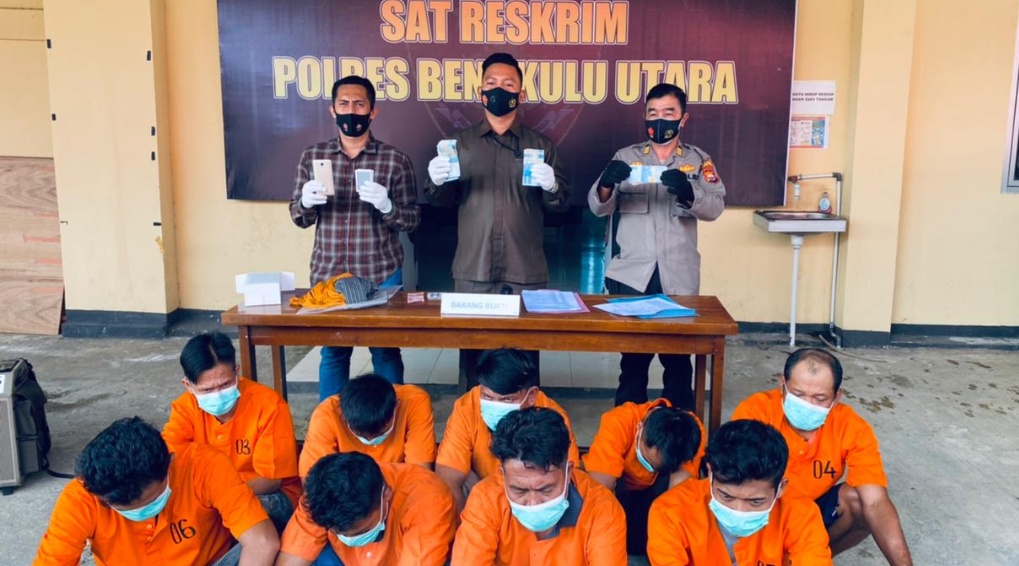 Polres BU Tangkap Delapan Penjudi dan Seorang Mucikari