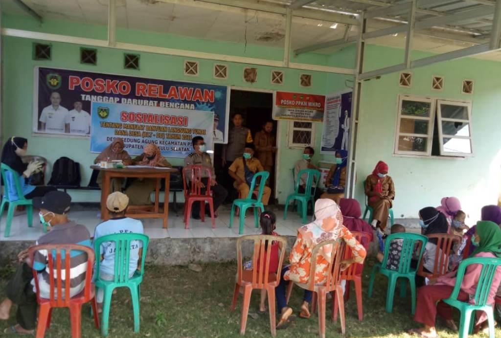Pemdes Gedung Agung Salurkan BLT DD Tahap 1 Tahun 2021