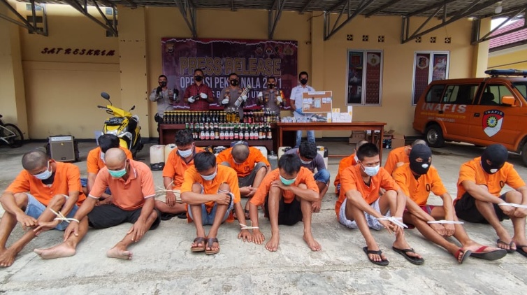 Puluhan Tersangka Ditangkap Polres BU dalam Ops Pekat Nala