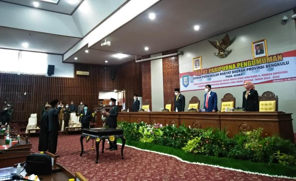 Rapat Paripurna Pelantikan Anggota DPRD Provinsi PAW Sisa Masa Jabatan 2019-2024