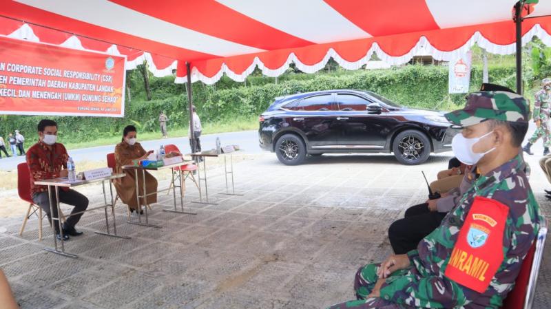 Dandim 1201 Dukung Pemberian CSR Kepada Pelaku UMKM