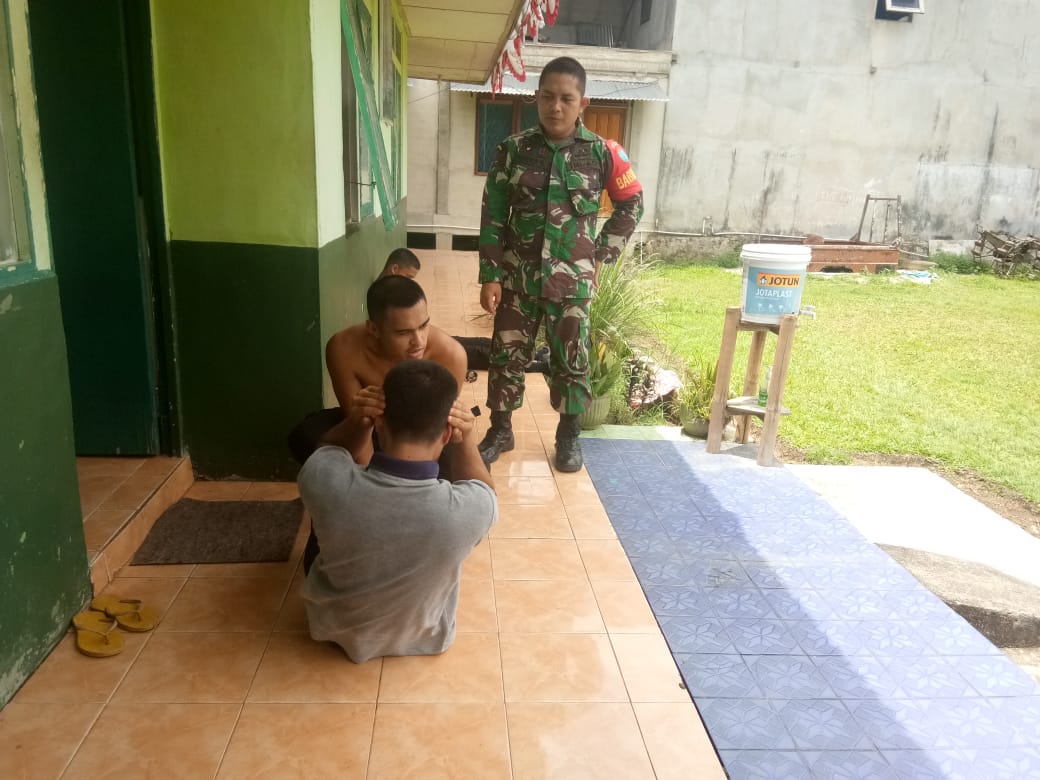 Koramil Sengah Temila Laksanakan Pembinaan Calon Prajurit TNI AD