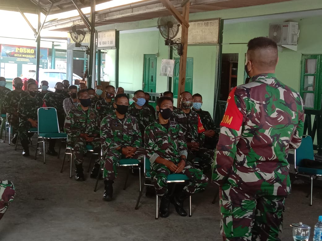 Dandim Minta Jajaran Waspadai Covid-19 Varian Baru