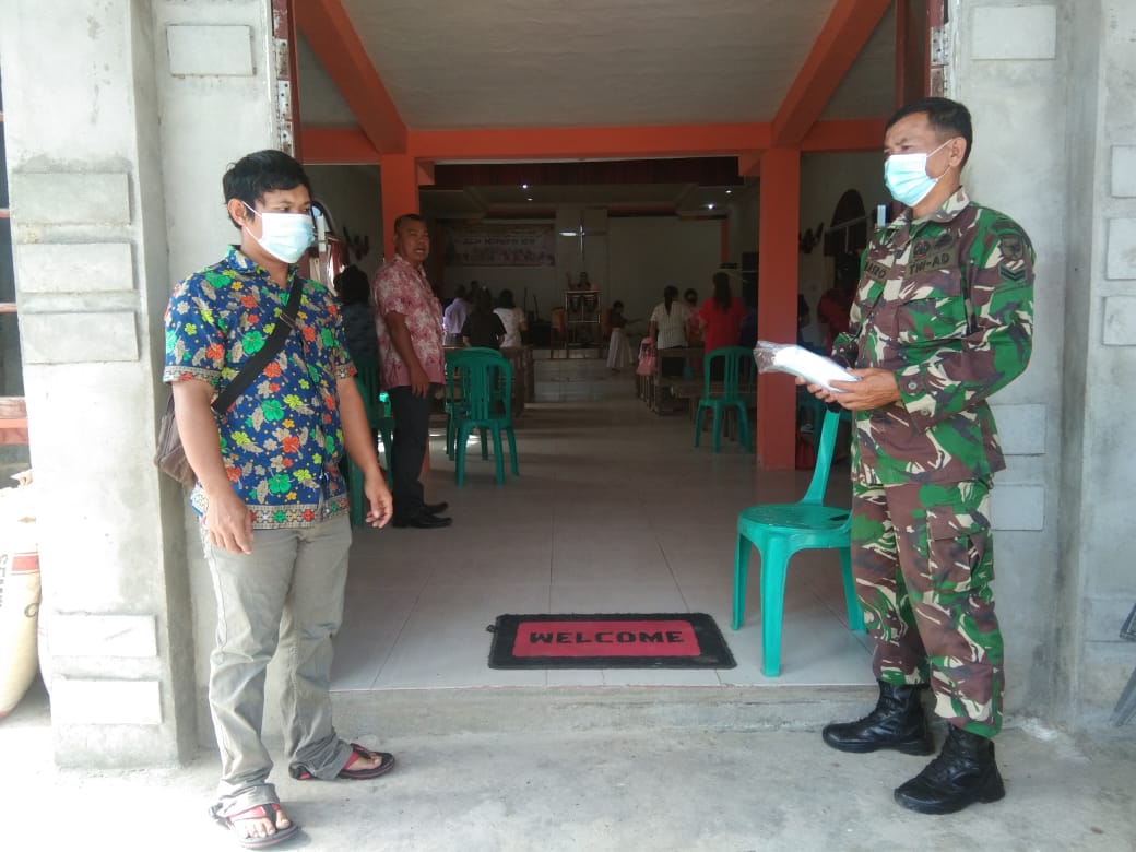 Babinsa Menjalin Pantau Ibadah di Gereja, Dandim: Pastikan Patuhi Prokes Covid-19
