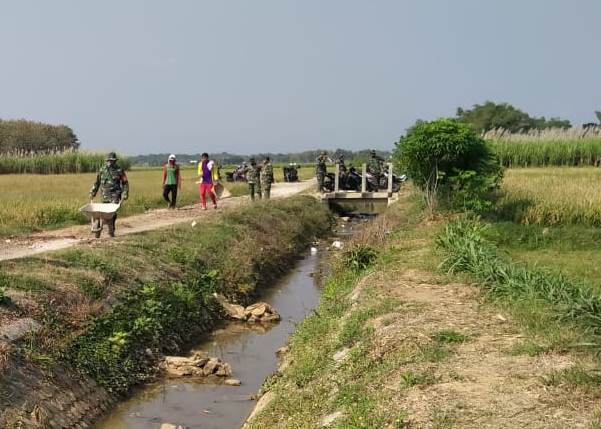 Koramil 12/Air Besar Ikuti Pelatihan Tracer di Puskesmas Kuala Bahe