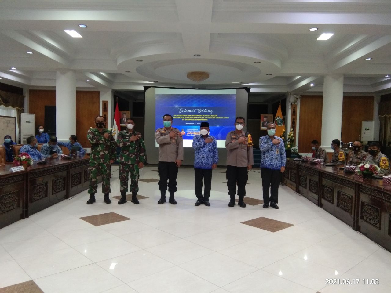 Rakor Asistensi Dalam Pencegahan dan Penanganan Covid-19 Di Wilayah Kodim 1201