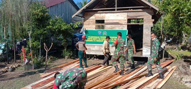 Dandim 1201 Berharap Program Bedah Rumah Tidak Layak Huni Berkesinambungan