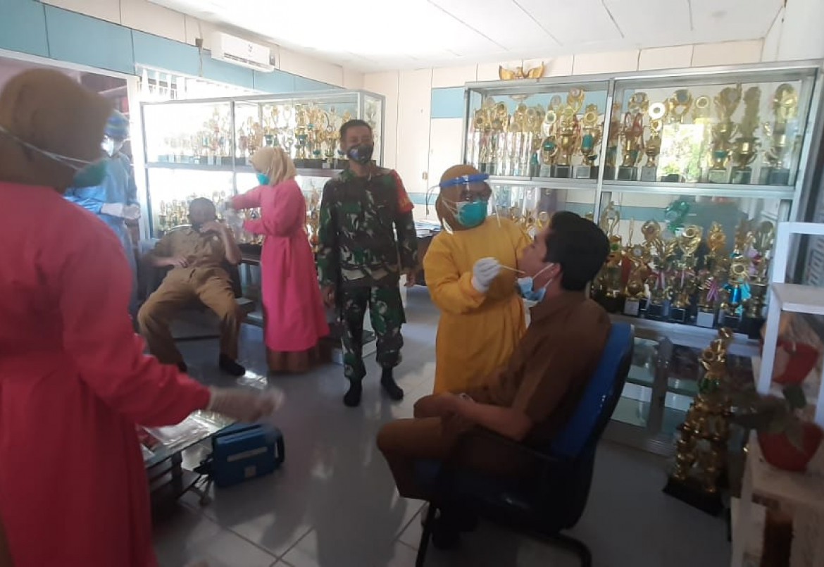 Koramil Jongkat Ingin Percepatan Penanganan Covid-19