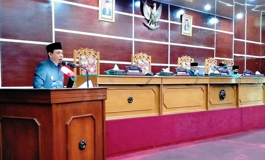 Rapat Paripurna, Wawali Dedy Sampaikan Nota Pengantar Raperda LPJ APBD 2020