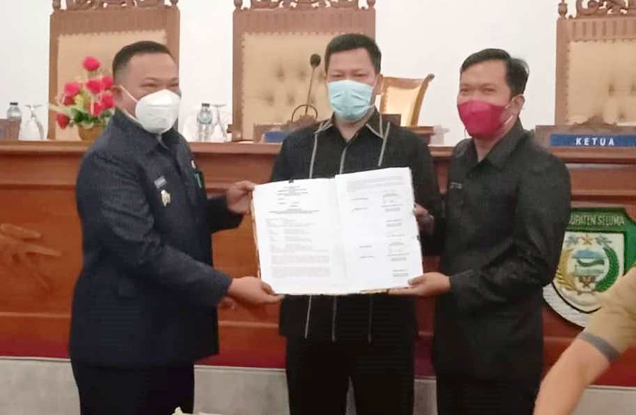 Paripurna DPRD Seluma, Kesepakatan Bersama Pemda Tentang KUA dan PPAS APBD Perubahan TA 2021