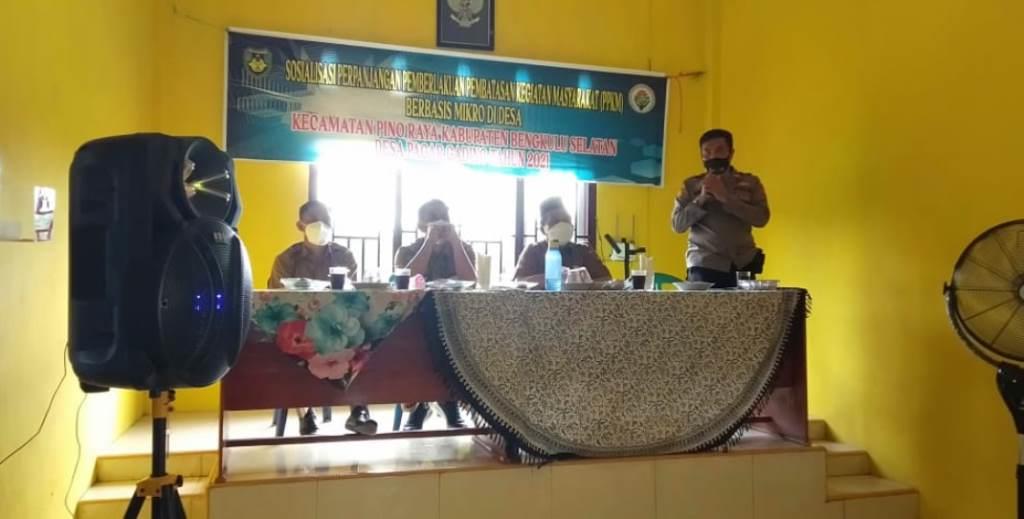 Desa Pagar Gading Sosialisasikan Permendagri Tentang PPKM Mikro