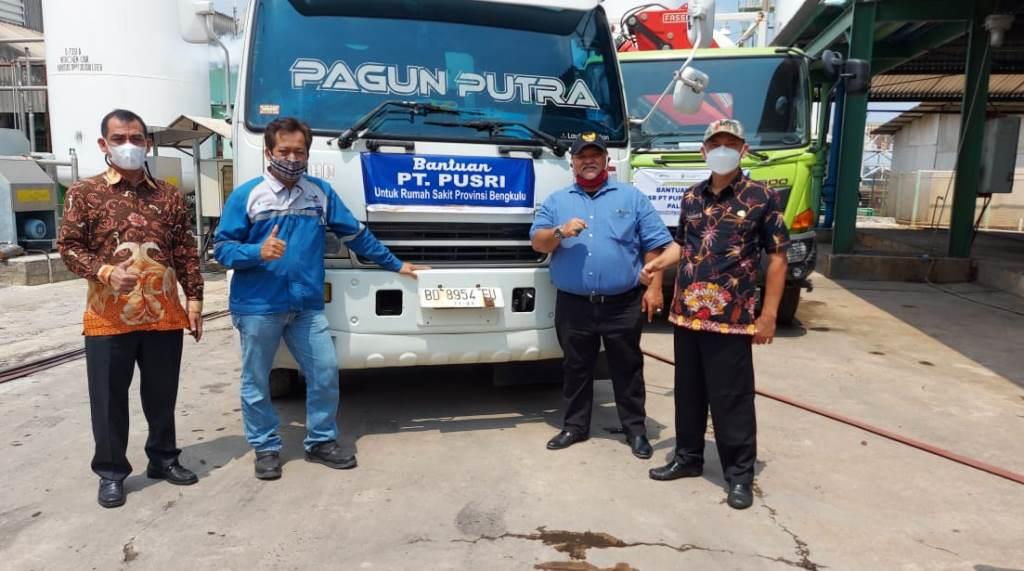 Berkat Gubernur Sumsel, Bengkulu Dapat Bantuan 2 Ton Oksigen Cair