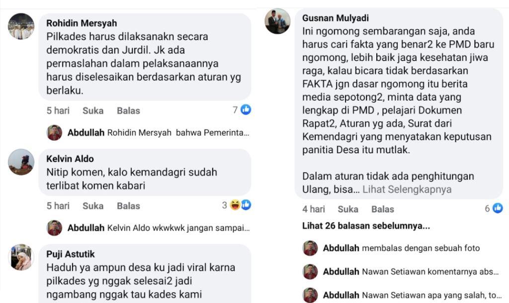 Gubernur Rohidin, Bupati Gusnan, dan Aktifis Terlibat Perdebatan di Medsos