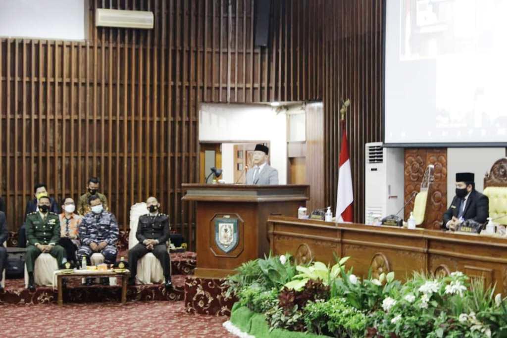Paripurna DPRD Penyerahan LHP BPK RI Atas LKPD Provinsi Bengkulu TA 2020