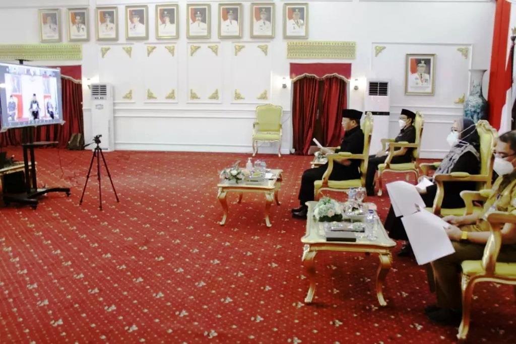 Paripurna Virtual, Gubernur Sampaikan Nota Keuangan APBD-P Provinsi Bengkulu 2021