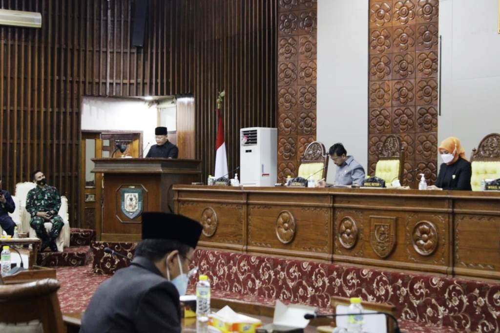 Paripurna Penjelasan Gubenur Bengkulu Atas Raperda Pertanggungjawaban APBD 2020
