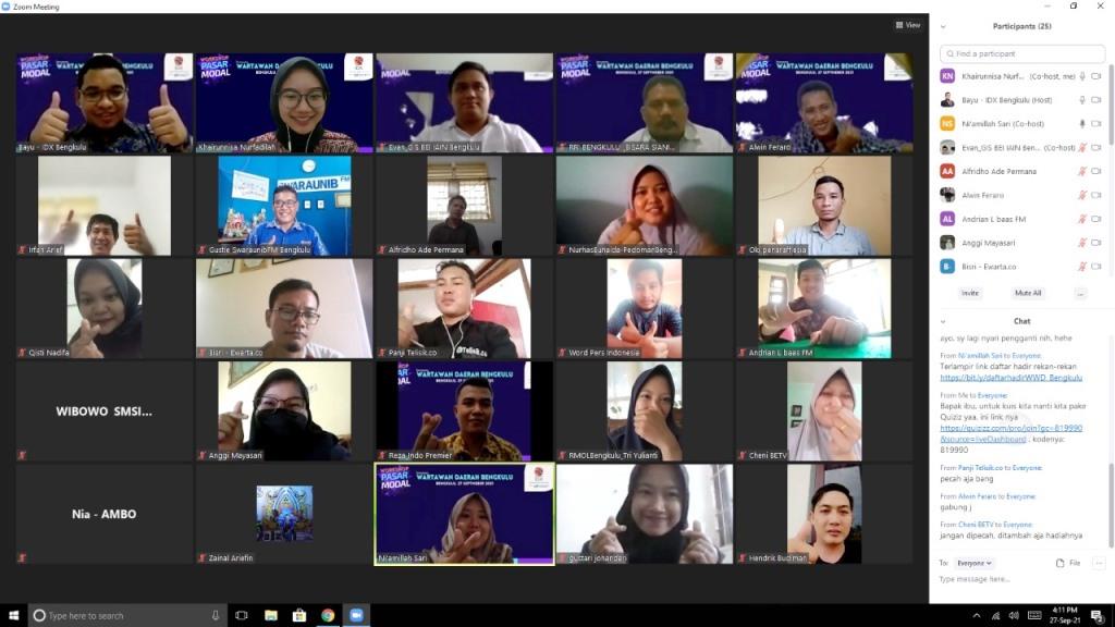 BEI Bengkulu Edukasi Investasi Saham ke Wartawan