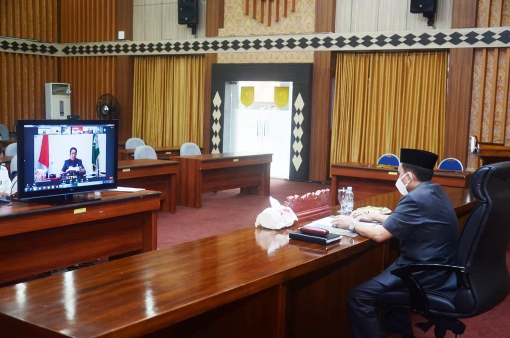 Paripurna Virtual DPRD Provinsi Bengkulu, Laporan Pansus Atas Raperda RPJMD Provinsi Bengkulu 2021-2026