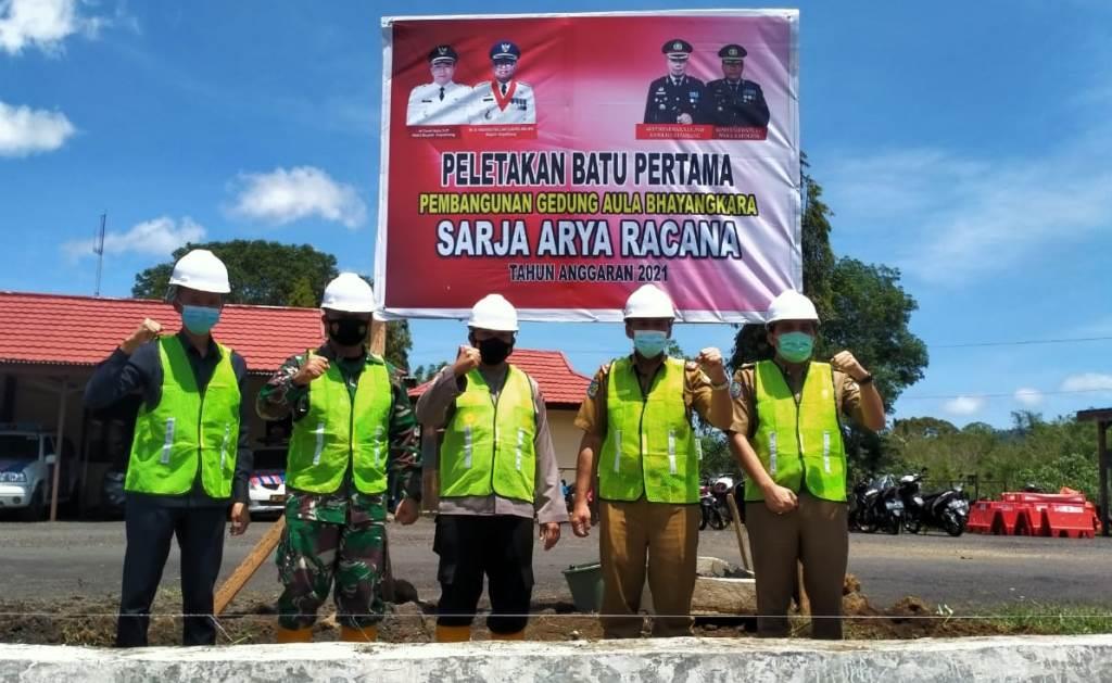 Kadis PUPR Kepahiang Hadiri Peletakan Batu Pertama Pembangunan Aula Bhayangkara