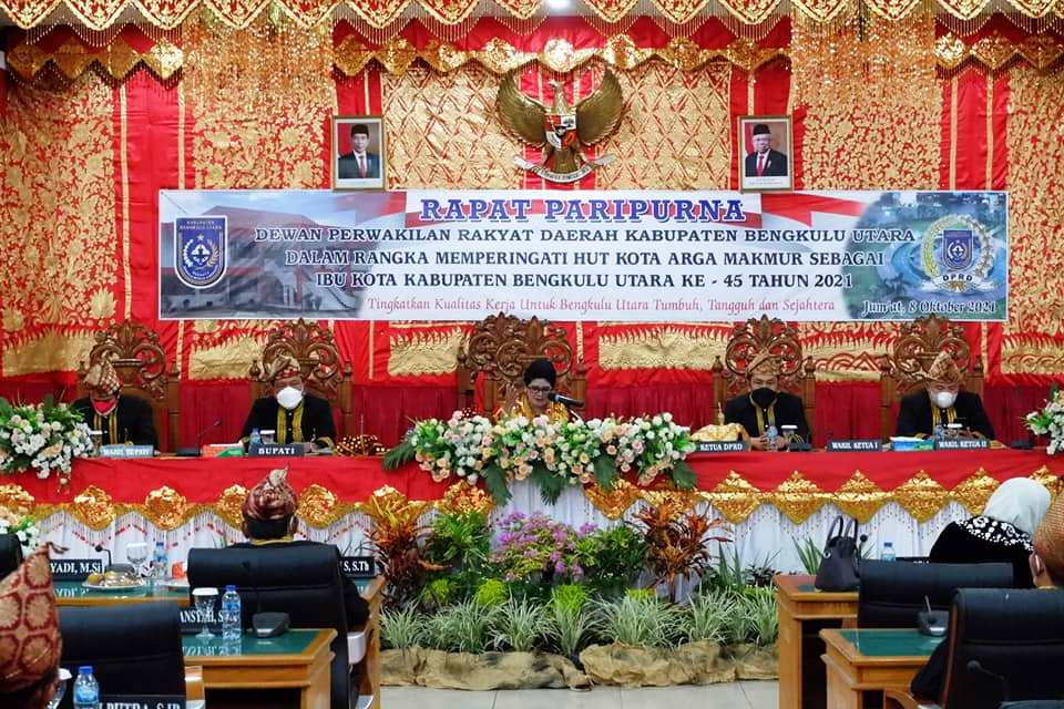 DPRD BU Gelar Paripurna HUT Kota Arga Makmur ke 45