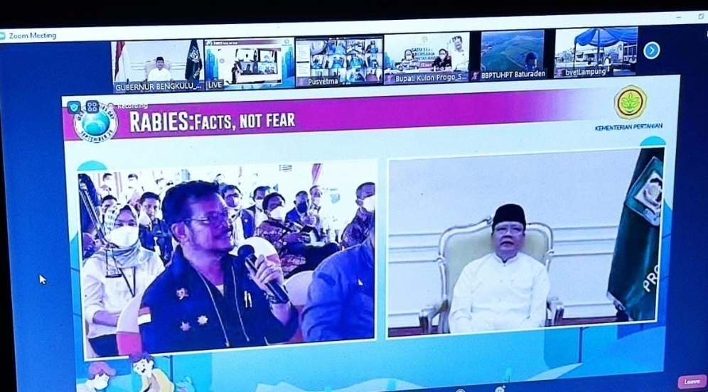 Mentan Apresiasi Langkah Gubernur Rohidin Tangani Penyebaran Rabies