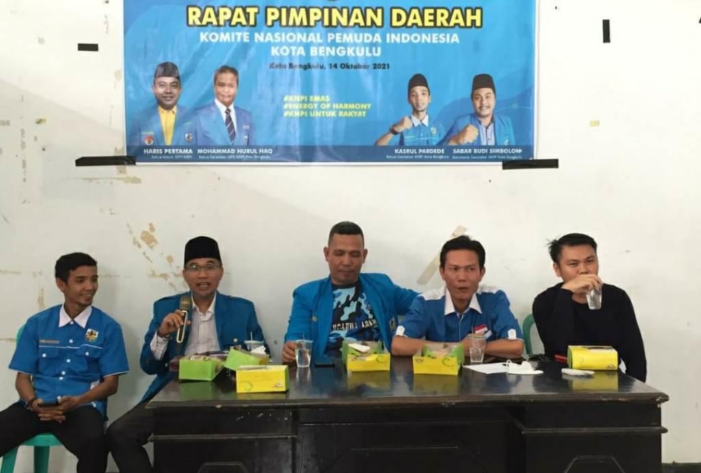 Bahas Agenda Musda, KNPI Kota Bengkulu Gelar Rapimda