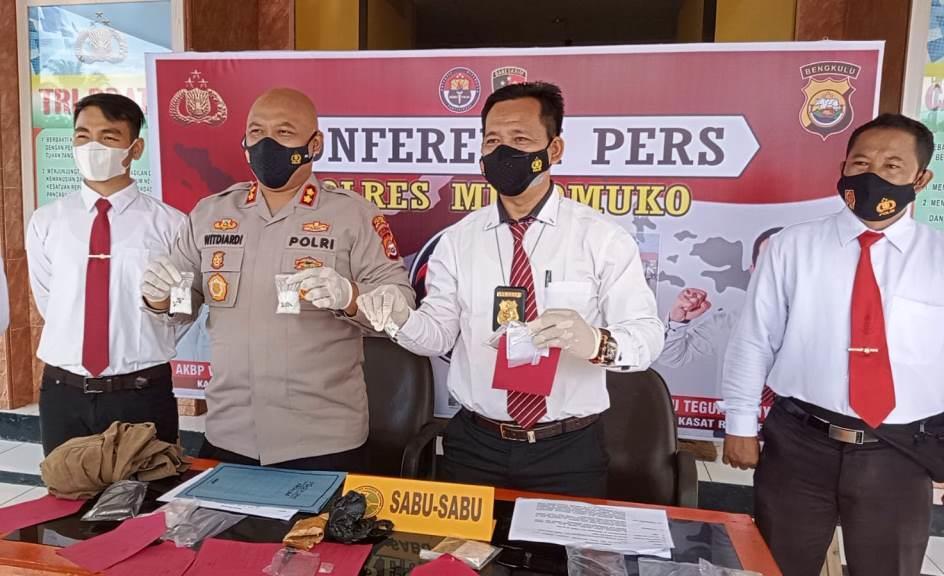 Polres Mukomuko Kembali Gagalkan Peredaran Narkoba