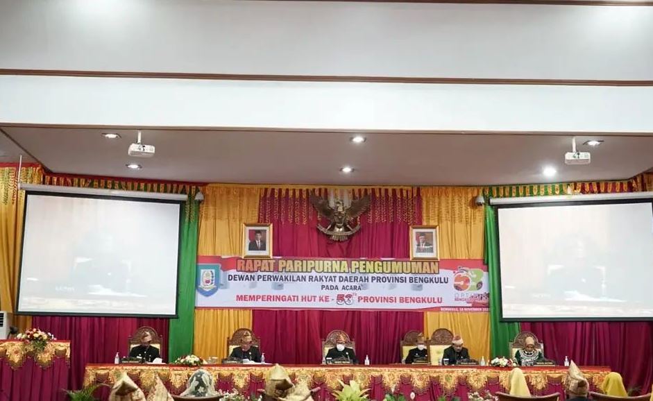 DPRD Gelar Paripurna HUT ke-53 Provinsi Bengkulu