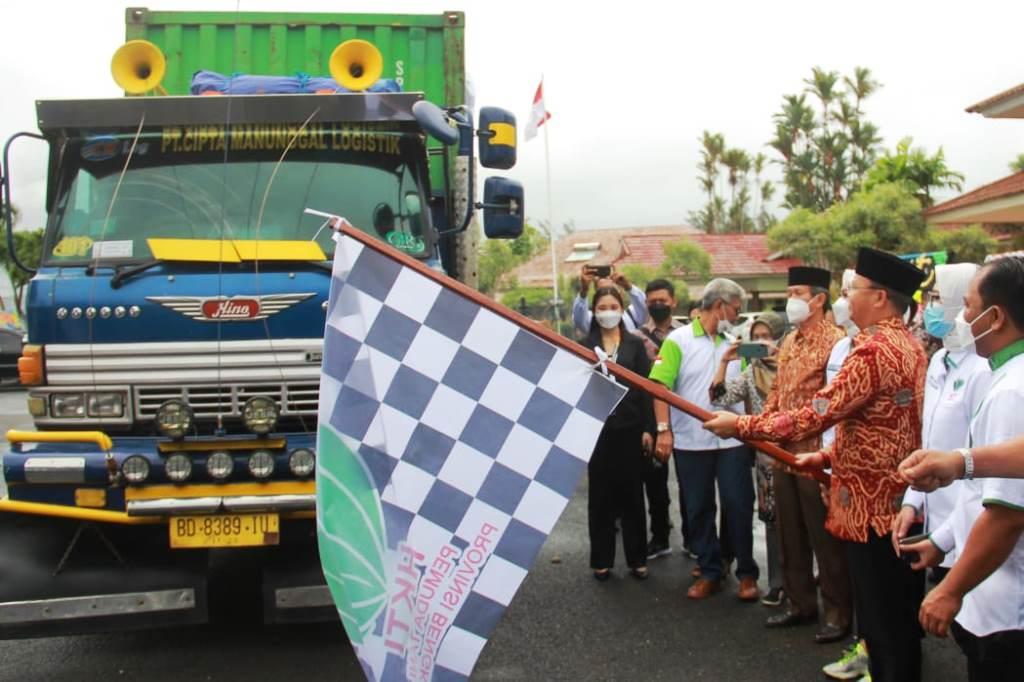 Gubernur Lepas Ekspor Kopi Bengkulu ke Timur Tengah