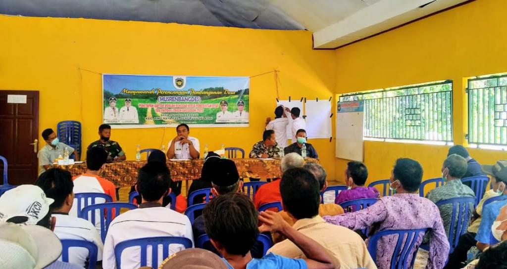 Bahas Pembangunan Tahun 2023, Desa Padang Serasan Gelar Musrembangdes