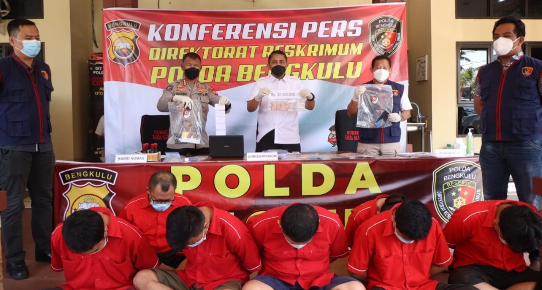 Polda Bengkulu Tangkap Tujuh Orang Sindikat Pemalsuan Data Nasabah