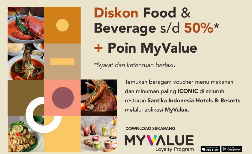 Diskon hingga 50 Persen, Nikmati Kuliner Nusantara di Santika Iconic Food