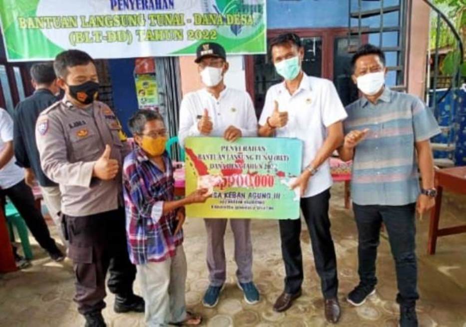 Pemdes Keban Agung III Salurkan BLT-DD Tahap Pertama