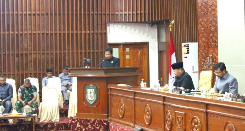 DPRD Provinsi Bengkulu Sampaikan Laporan Hasil Reses Pertama Tahun 2022