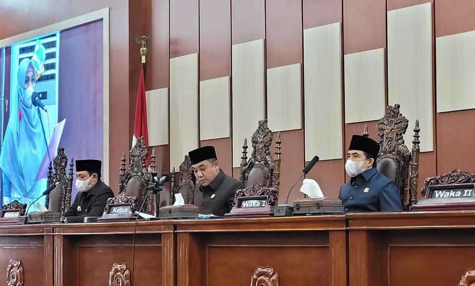 DPRD Kota Bengkulu Gelar Paripurna Penyampaian LKPJ Wali Kota 2021